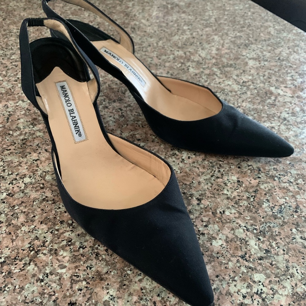 Manolo Blahnik sling backs size 41.5